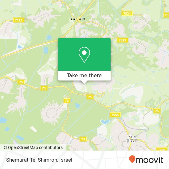 Shemurat Tel Shimron map
