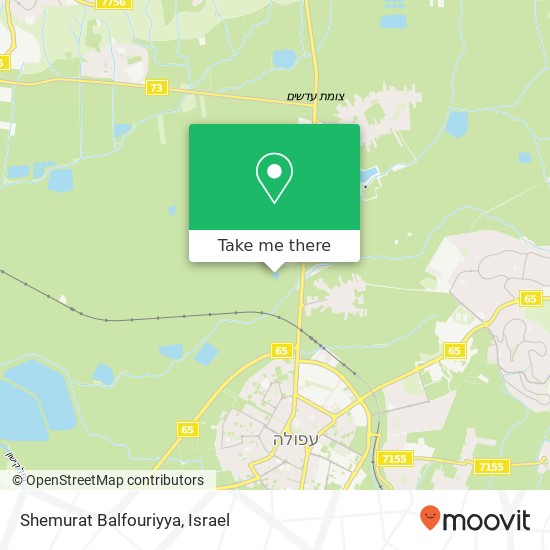 Карта Shemurat Balfouriyya