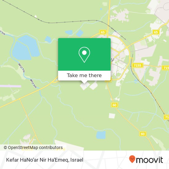 Kefar HaNo‘ar Nir Ha‘Emeq map