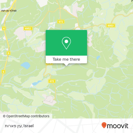 עין פארות map