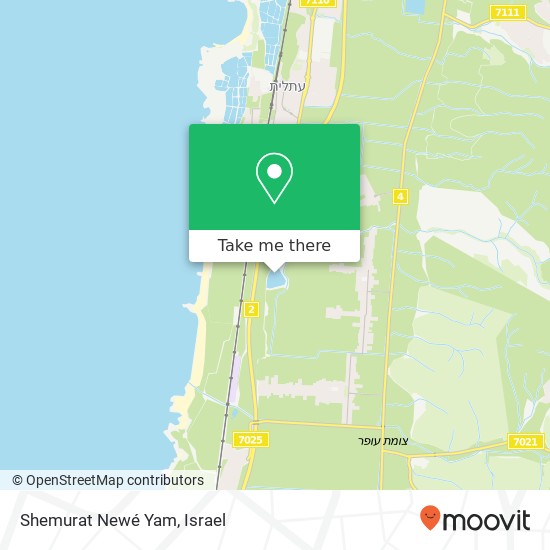 Карта Shemurat Newé Yam