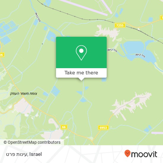 עינות פרט map