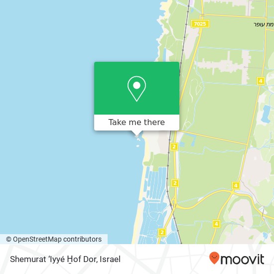 Shemurat ‘Iyyé H̱of Dor map