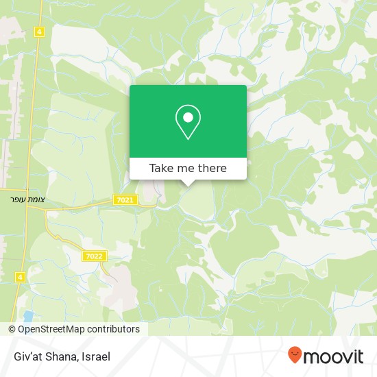 Giv‘at Shana map