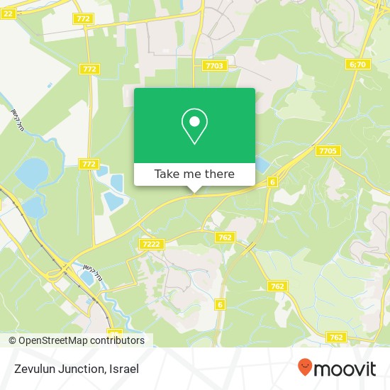 Zevulun Junction map