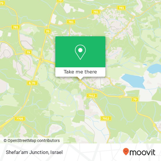 Карта Shefar‘am Junction