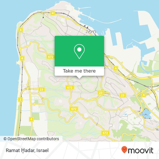 Ramat H̱adar map