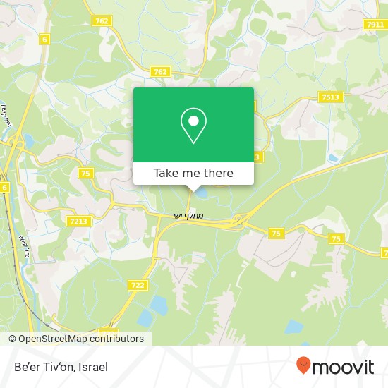 Be’er Tiv‘on map