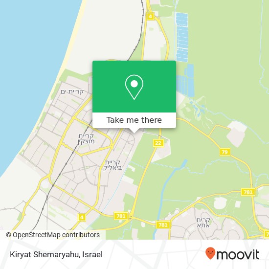 Kiryat Shemaryahu map