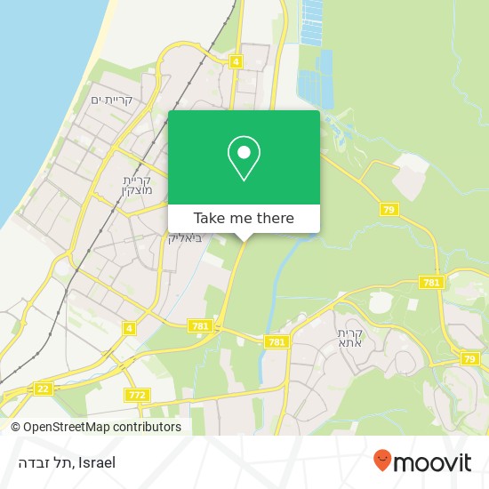 תל זבדה map