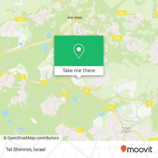 Tel Shimron map