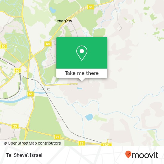 Tel Sheva‘ map