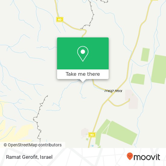 Ramat Gerofit map