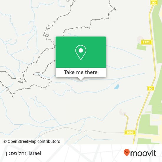 נחל ססגון map