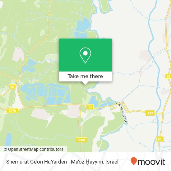 Shemurat Ge’on HaYarden - Ma‘oz H̱ayyim map