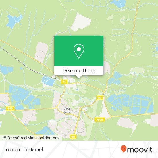 חרבת רודם map