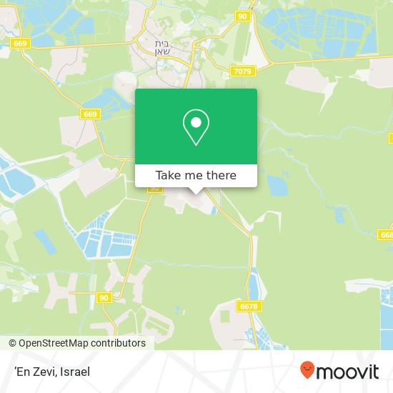 ’En Zevi map