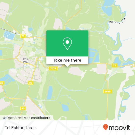 Карта Tel Eshtori
