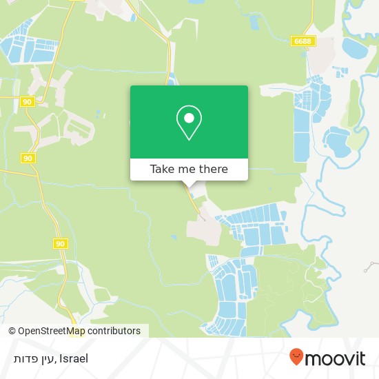 עין פדות map