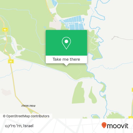 תל מלקט map