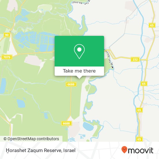 H̱orashet Zaqum Reserve map