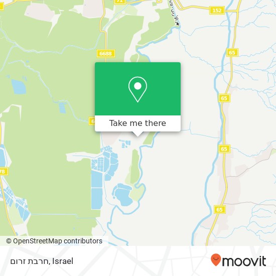 חרבת זרום map