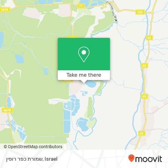 שמורת כפר רופין map