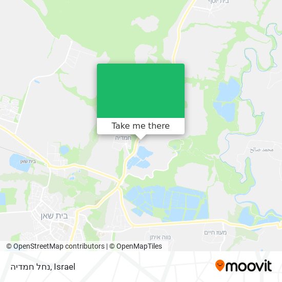 נחל חמדיה map