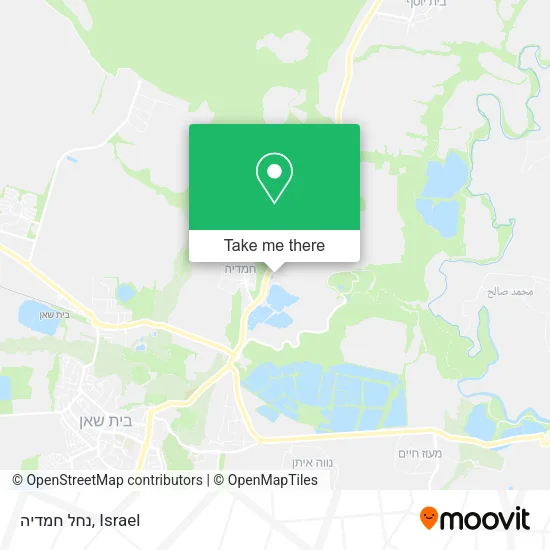 Карта נחל חמדיה
