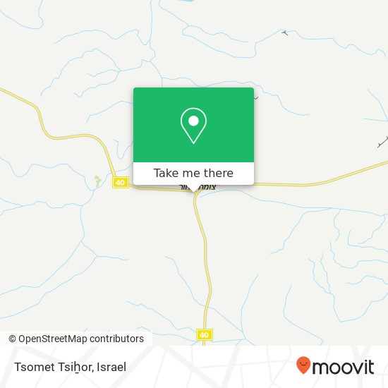Tsomet Tsiẖor map