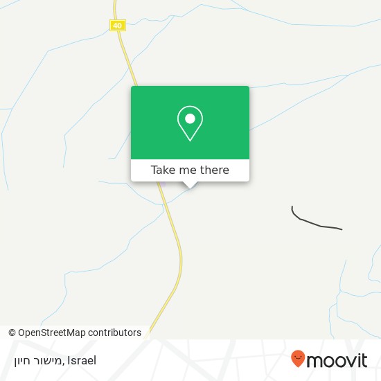 מישור חיון map