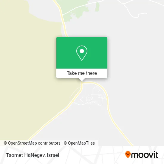 Карта Tsomet HaNegev