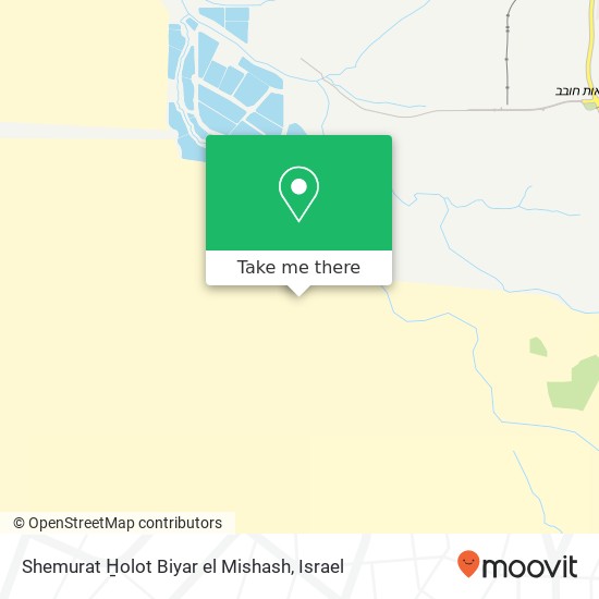 Карта Shemurat H̱olot Biyar el Mishash