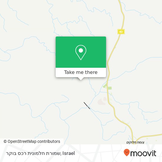 Карта שמורת חלמונית רכס בוקר