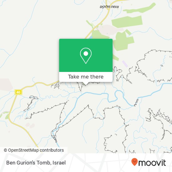 Ben Gurion’s Tomb map