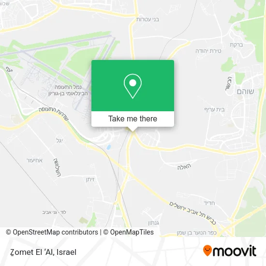 Карта Ẕomet El ‘Al