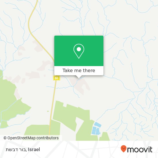 בור דבשת map