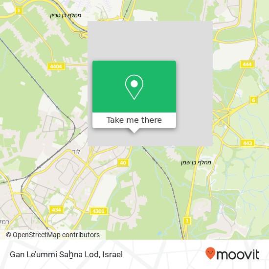 Карта Gan Le’ummi Saẖna Lod