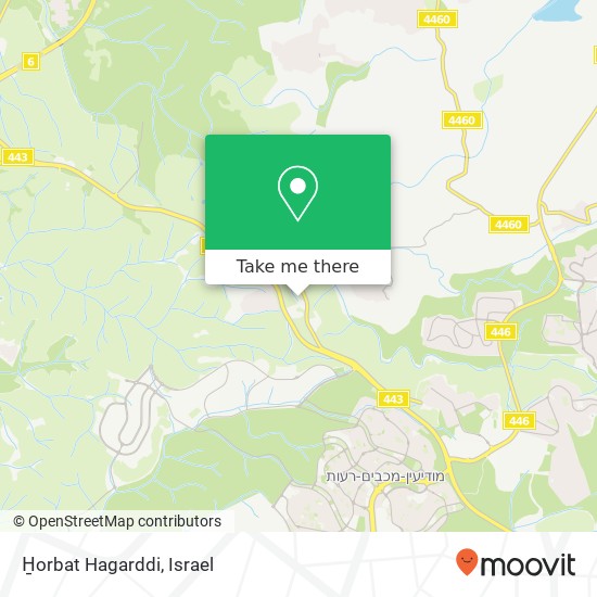 H̱orbat Hagarddi map