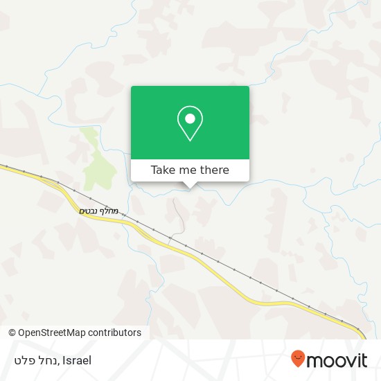 נחל פלט map