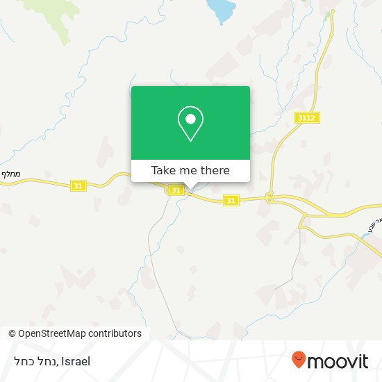 נחל כחל map