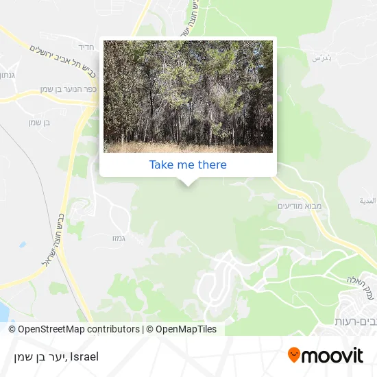 Карта יער בן שמן