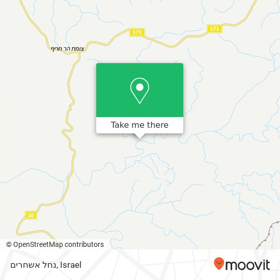 נחל אשחרים map