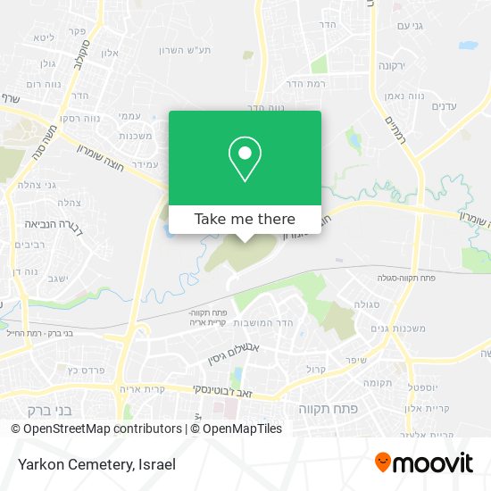Карта Yarkon Cemetery