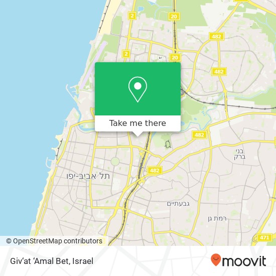 Giv‘at ‘Amal Bet map