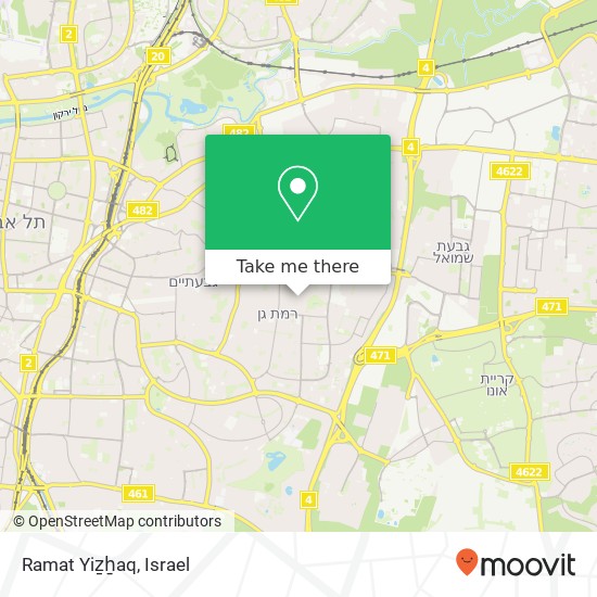 Ramat Yiẕẖaq map