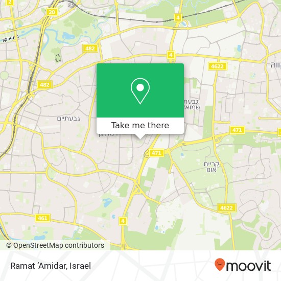 Карта Ramat ‘Amidar