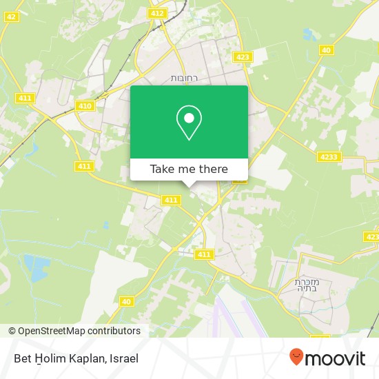 Карта Bet H̱olim Kaplan