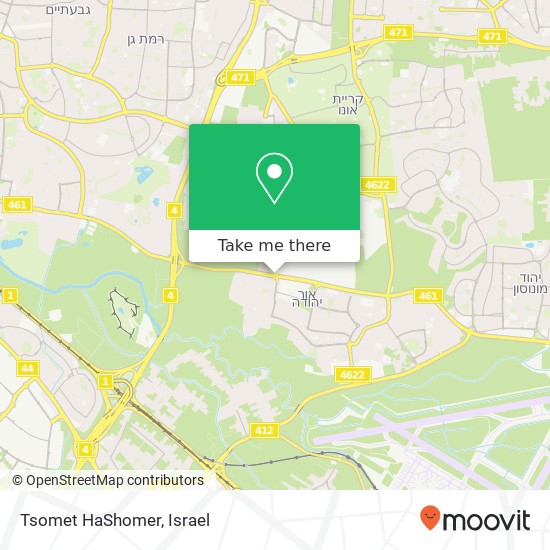 Tsomet HaShomer map