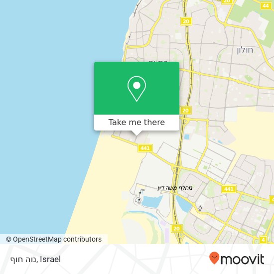 נוה חוף map